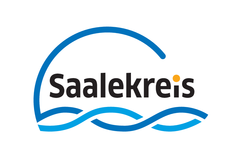 Logo des Saalekreises, Hauptförderer des CSD Halle (Saale)